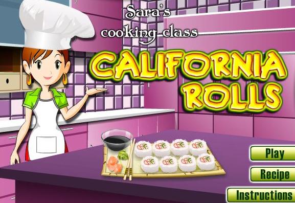The Game Sara Cooking Class California Rolls Recipe For Girls 2013 New Online.JPG